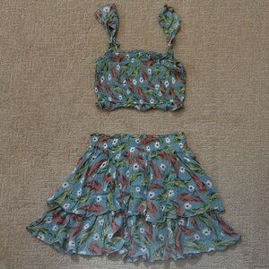 ILLA ILLA Blue Floral Two-Piece Set